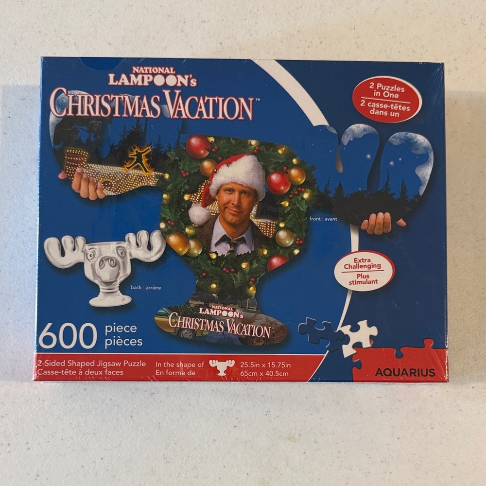 Aquarius National Lampoon’s Christmas Vacation Double Sided Puzzle.